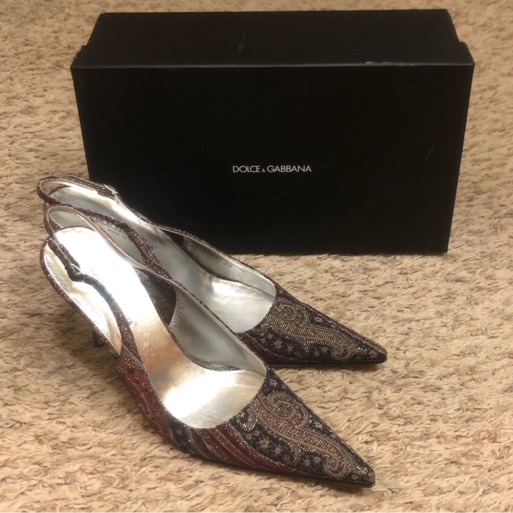 Dolce & Gabbana Sling Back Heels